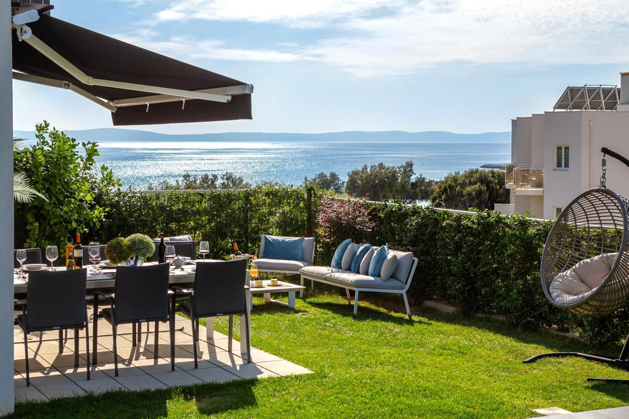 New Luxury Apartment With Private Heated Pool And Amazing Terrace With Seaview Split Exterior foto