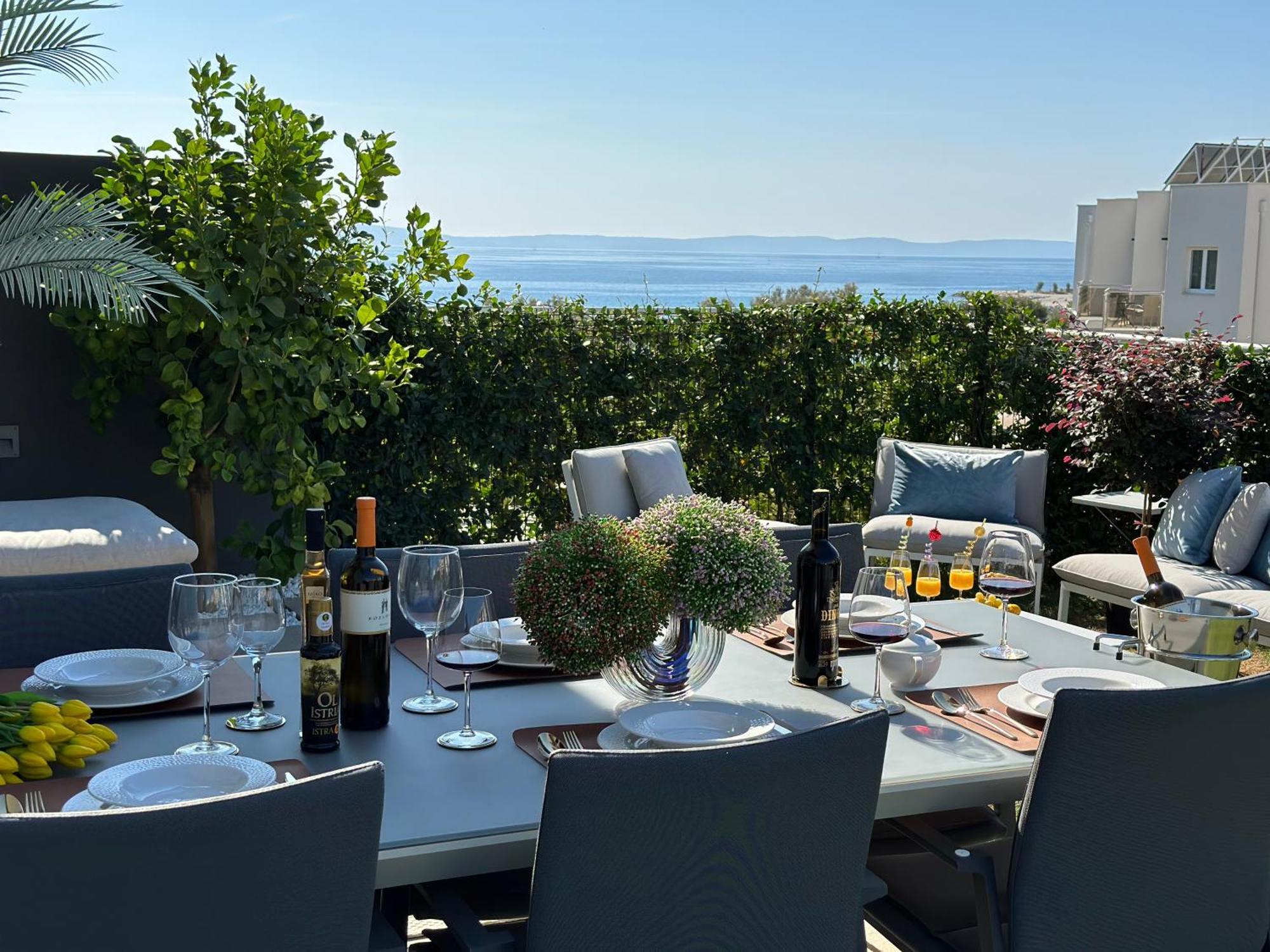 New Luxury Apartment With Private Heated Pool And Amazing Terrace With Seaview Split Exterior foto