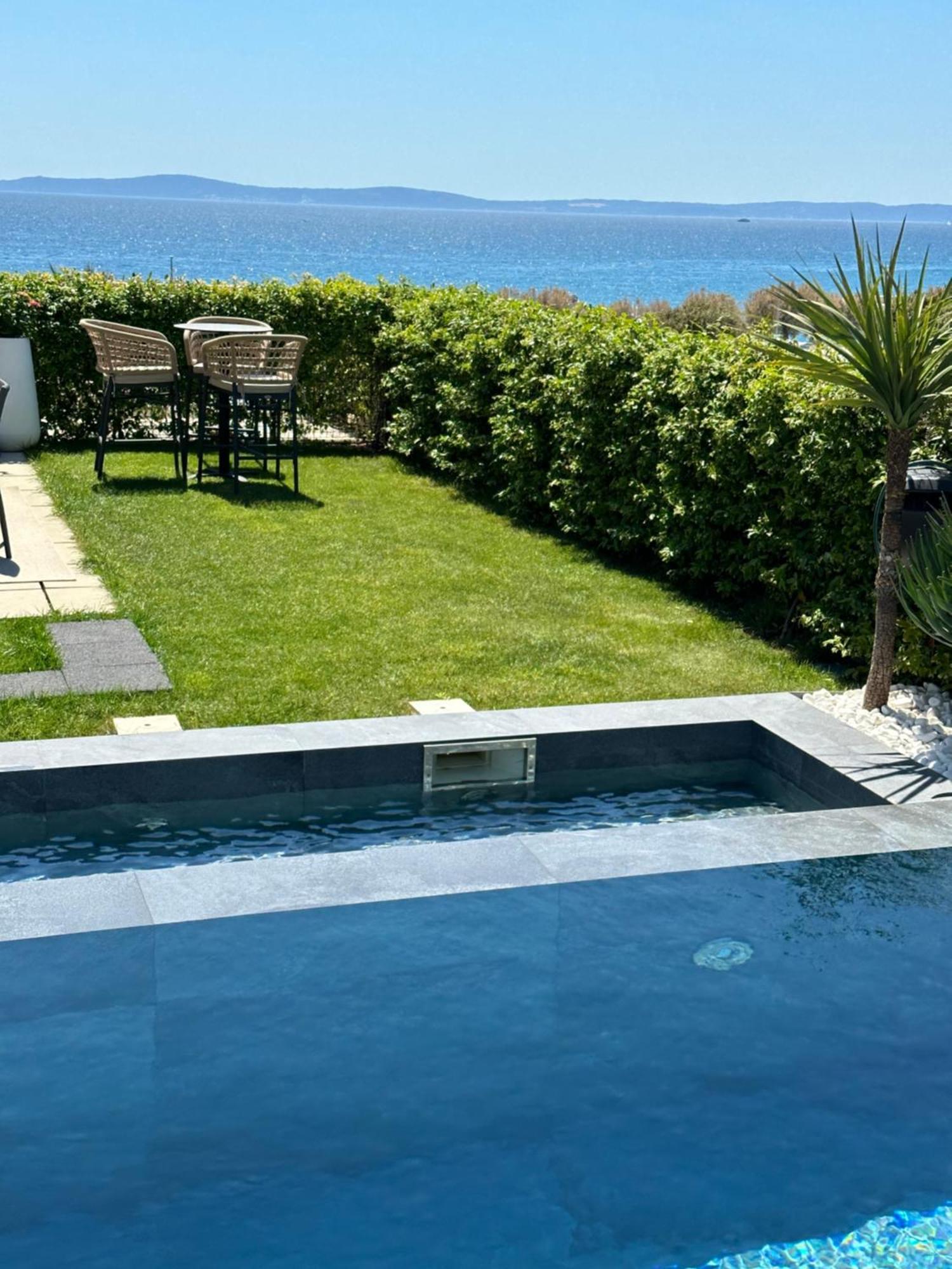 New Luxury Apartment With Private Heated Pool And Amazing Terrace With Seaview Split Exterior foto